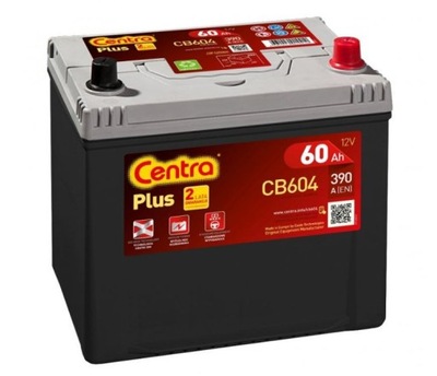 АККУМУЛЯТОР CENTRA PLUS CB604 60AH 480A P+