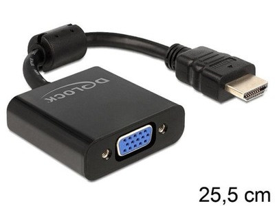 Adapter HDMI-A(M) - VGA(F) 25cm