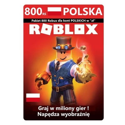 800 ROBLOX POLSKA 800 Robux RS Doładowanie