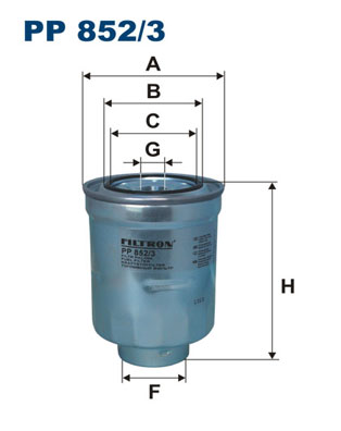 FILTRO COMBUSTIBLES FILTRON PP852/3 PP8523  