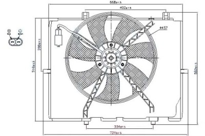 Nissens вентилятор радіатора mercedes e 270 cdi w фото №1
