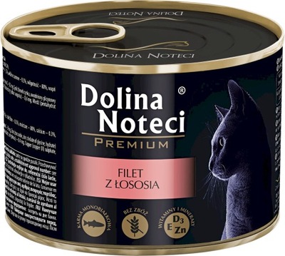 DOLINA NOTECI PREMIUM Kot Filet z Łososia 185g