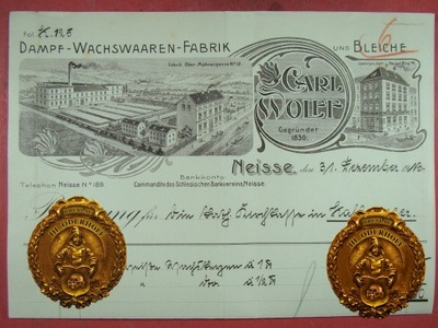 1913 Neisse=Fabrik Carl Wolff H7607