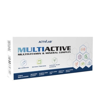 Multiactive 60 kapsułek Activlab Witaminy i Minerały