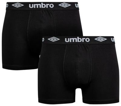 UMBRO BOKSERKI MĘSKIE CZARNE 2 PAK XL