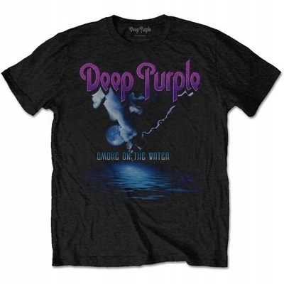 Deep Purple Smoke On the Water T Shirt,Black,3XL