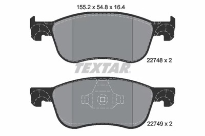 2274801/TEX ZAPATAS DE FRENADO PARTE DELANTERA  