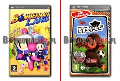 Bomberman Land [PSP] + EyePet [PSP] PL, Essentials
