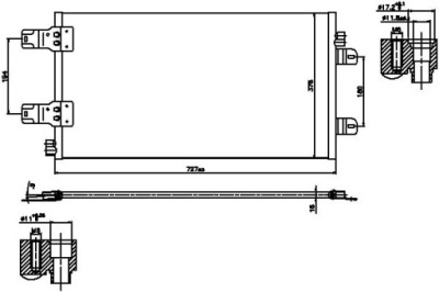 Nissens конденсатор кондиціонера nissan interstar dc фото №1