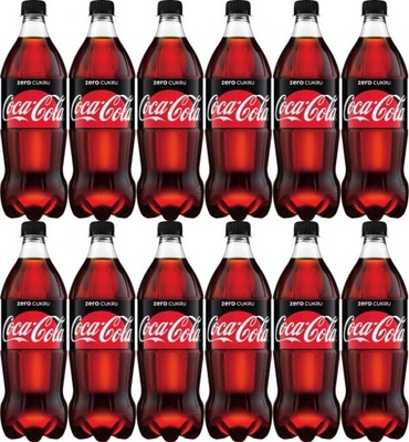 Coca-Cola Zero Bez Cukru Sugar Free 0.85l x 12