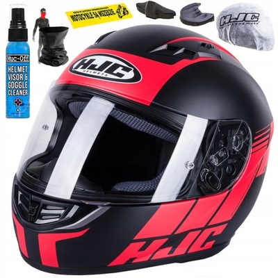 HJC KASK MOTOCYKLOWY INTEGRALNY CS-15 MYLO BLACK RED MAT L