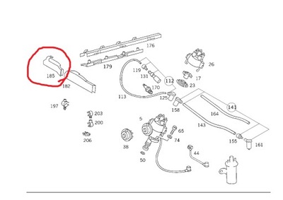 PROTECCIÓN CUERPO CABLES ARRANQUE TAPONES MERCEDES W124 M102 200E 230E 1021591940  