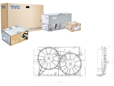 Вентилятор радиатора с корпус toyota previa rav фото №1