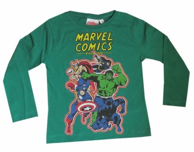 Bluzka t-shirt AVENGERS Marvel ziel 6 LAT 116cm