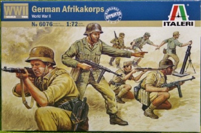 Italeri 6076 Figurki WWII German Afrika korps 1:72 24H