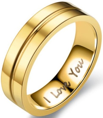 Złoty Pierścionek I Love You Sygnet Gold Ring