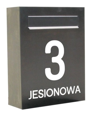 NAKLEJKA Z ADRESEM NA SKRZYNKĘ NA LISTY MAŁA RÓŻNE KOLORY