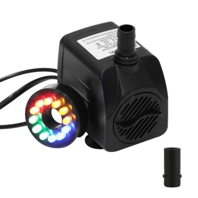 12 LED pompa woda akwariowa 800l/h 16W pompy zatapialne ogrodowym