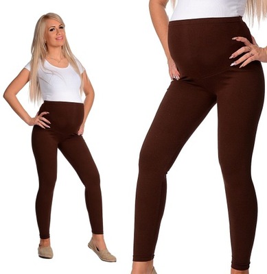 LEGGINSY CIĄŻOWE getry z panelem bawełna 3XL/46