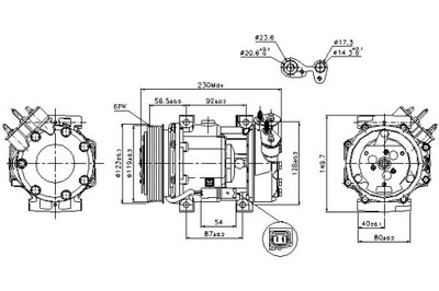 Nissens компрессор кондиционера abarth grande punto фото №1