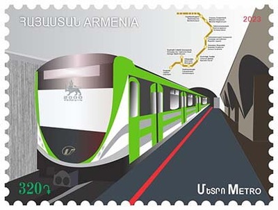 Armenia 2023 Znaczek ** metro