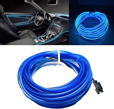 CABLE DE FIBRA ÓPTICA PARA COCHE AUTO DIODO LUMINOSO LED FARO CORREA 3M  