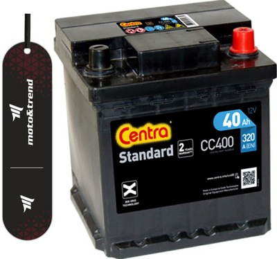 АКУМУЛЯТОР CENTRA STANDARD P+ 40AH/320 CC400