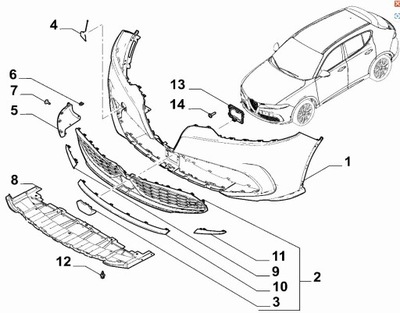 Бампер передний alfa romeo tonale новый оригинальный фото №1