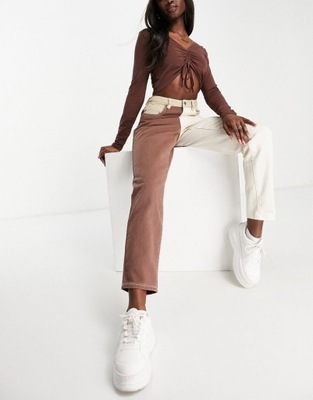 MISSGUIDED SPODNIE JEANSOWE DAMSKIE PROSTE 34 1XML