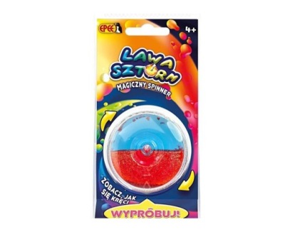 MAGICZNY SPINNER LAWA SZTORM NIEBIESKO-CZERWONY