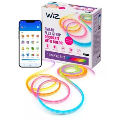 Taśma LED NEON RGBIC 10m Inteligentna SMART WiFi Bluetooth Aplikacja WiZ