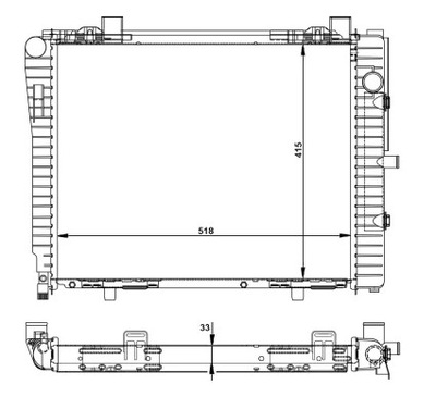 NRF 50593 CHLODNICA, SISTEMA AUŠINIMO VARIKLIO 