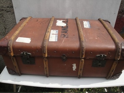 stary kufer skrzynia waliza bagaż Randall art deco