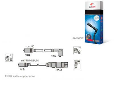 Провода зажигания janmor zef1180 986356386 9612 7 фото №1