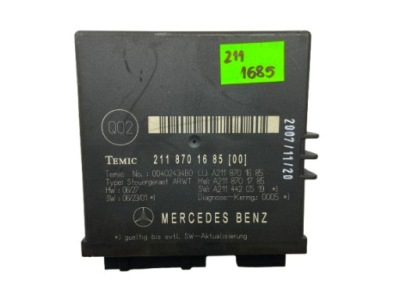 Mercedes w211 kombi модуль кришки ele a2118701685 фото №1