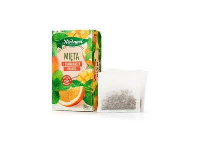 Herbata HERBAPOL Mięta z pomarańczą i mango 20szt