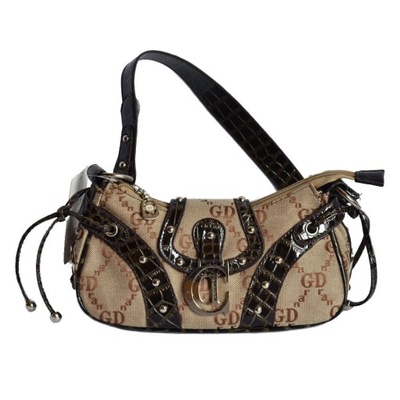 torebka brązowa beżowa