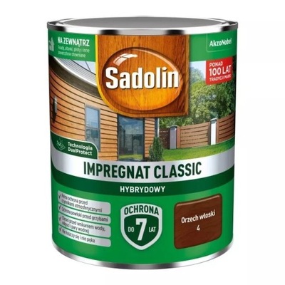 SADOLIN IMPREGNAT CLASSIC HYBRYDOWY 7 LAT ORZECH W