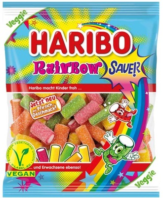 Haribo Rainbow sauer kwaśne żelki 160g