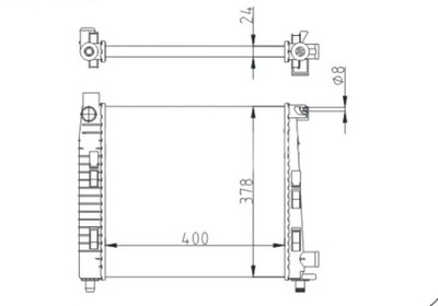 РАДІАТОР DB W168 A 140 97-