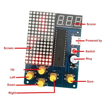 TETRIS Elektroniczna gra do złożenia DIY KIT