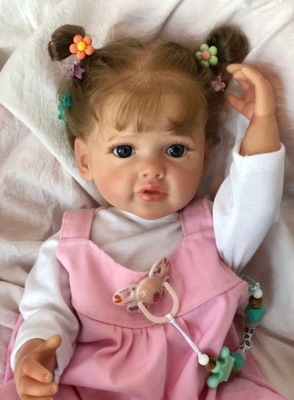 Cokela Silikonowa lalka reborn 55cm dziewczynka,3m