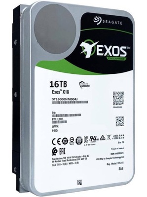 Dysk HDD Seagate Exos X18 ST16000NM004J 16TB 7200RPM SAS