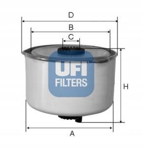 UFI FILTERS 24.454.00 FILTRAS DEGALŲ 