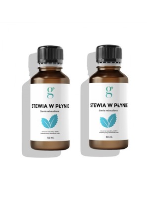 2x Stevia Liquid Stewia w płynie 50 ml