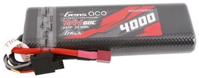 Pakiet LiPo do RC GENS ACE Bashing 7,4V 4000mAh 2S 60C G-Tech HardCase