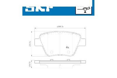 SKF TRINKELĖS STABDŽIŲ VAG A1 A3 8P1 A3 CONVERTIBLE A3 SPORTBACK 8PA 