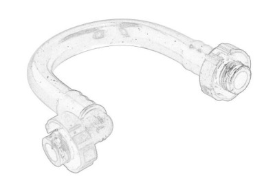 Шланг металевий системи охолодження оригінальний номер daf xg фото №1