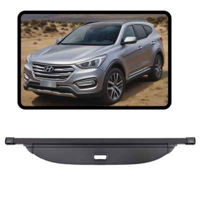 Шторка багажника задняя hyundai santa fe iii dm 2012-2018 czarna nowa фото №1