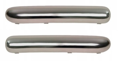 Mini cooper one r50 r52 молдинг хром бампера l+p фото №1